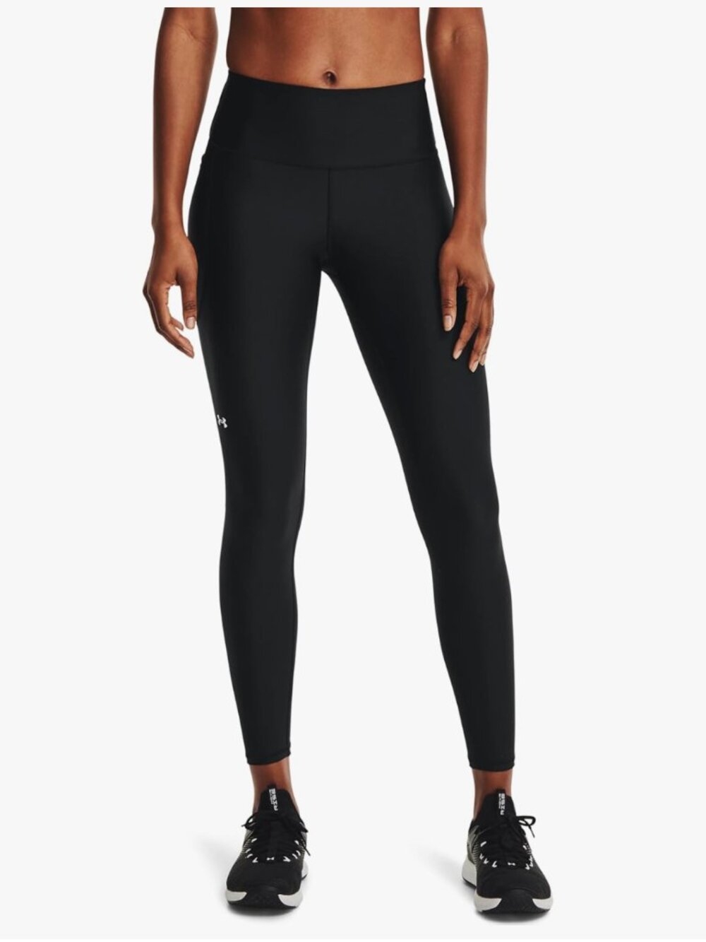 Under Armour Womens HeatGear High-Waisted Leggings | Black | Medium Petite